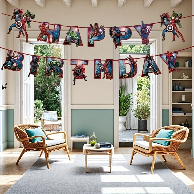 Marvel Avengers Paper Party Banner