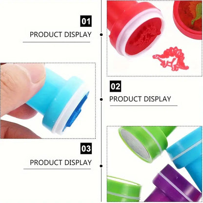 Mini Dinosaur Stamp Favors pack of 10