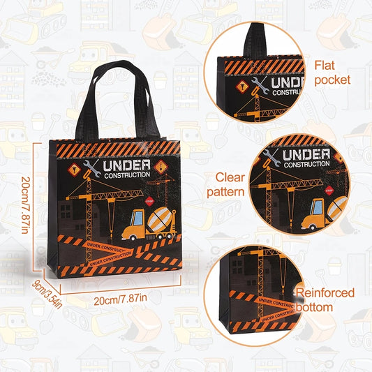 Construction Vehicle Party Bags Pack of 12