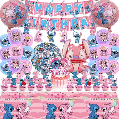 Angel Stitch Themed Birthday Party Decor Set