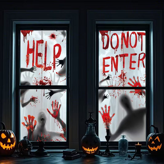Halloween Window Sheets Pack of 2