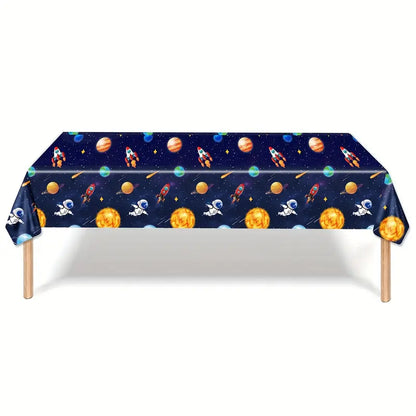 Space Plastic Tablecloth