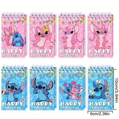 Stitch & Angel Mini Notebook Favors Pack of 10