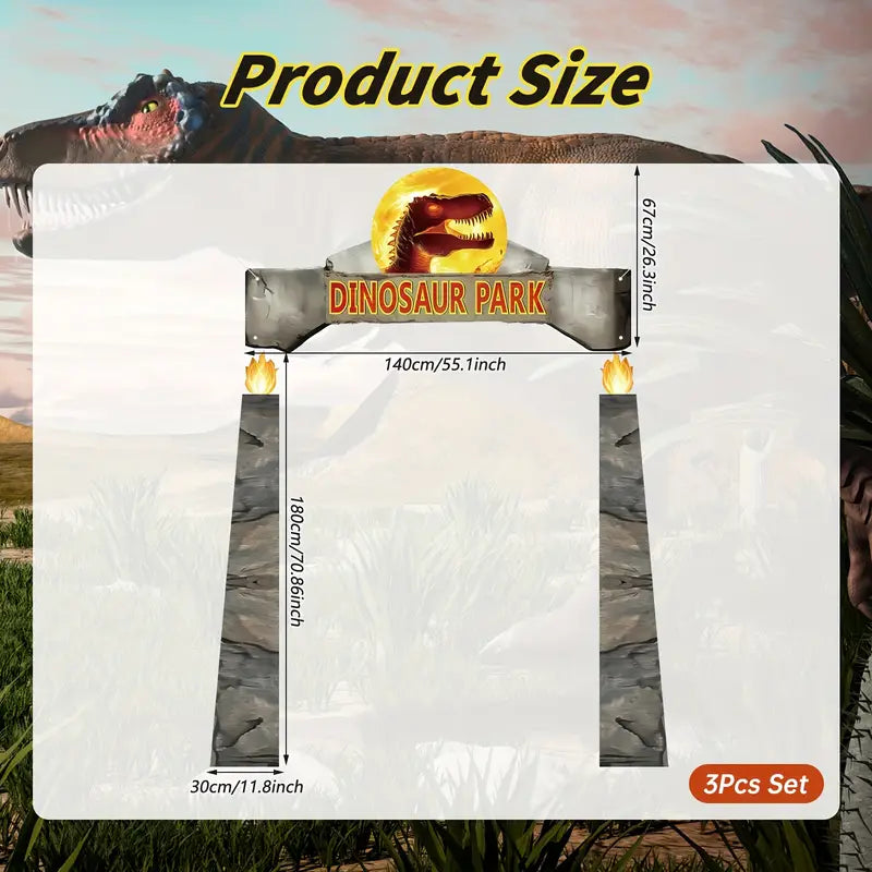 Dinosaur Park Sign Jurassic Dinosaur Park Backdrop