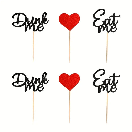 Wonderland Cupcake Toppers pack of 24