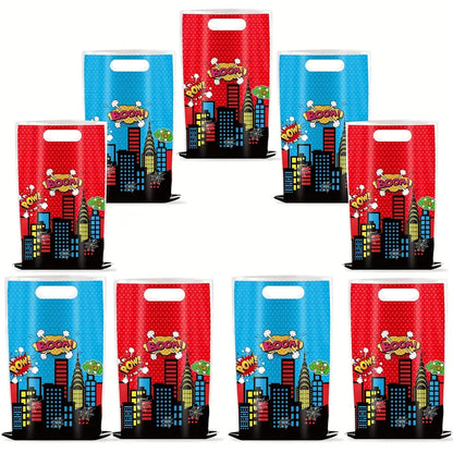 Super Hero Themed Birthday Party Bags Pack of 10
