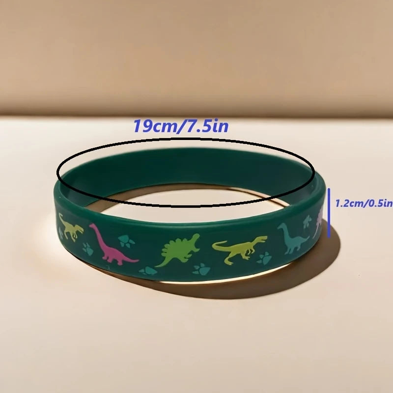 Dinosaur silicone bracelets Pack of 12