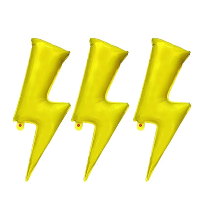 Yellow Lightning Foil Balloon