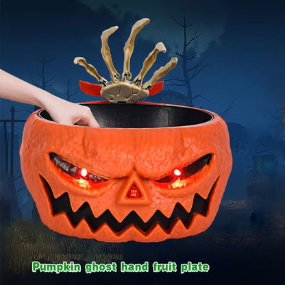 Pumpkin Hand Candy Bowl Animatronic