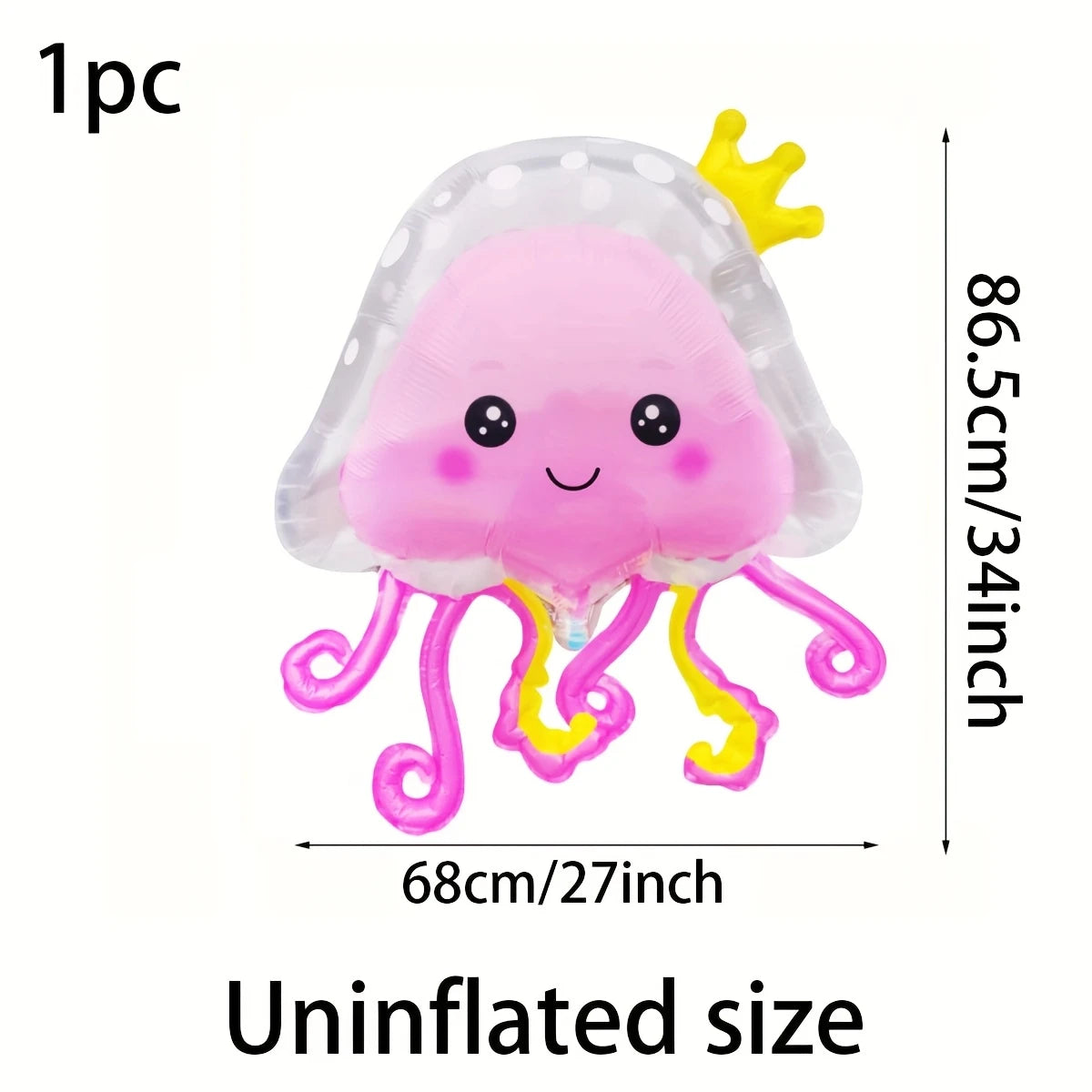 Jellyfish Bubble Balloon Pack of 3