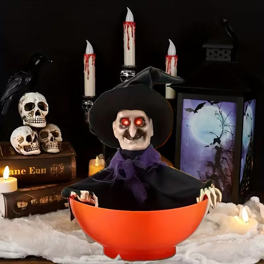Witch Candy Bowl Animatronic