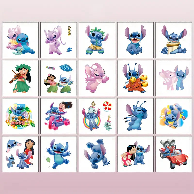 Disney Stitch Tattoos Pack of 60