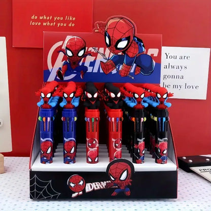 Spiderman Set of Multi-Color Pens Pack of 6