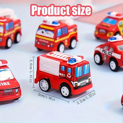 Mini Fire Truck Toy Trucks Pack of 15