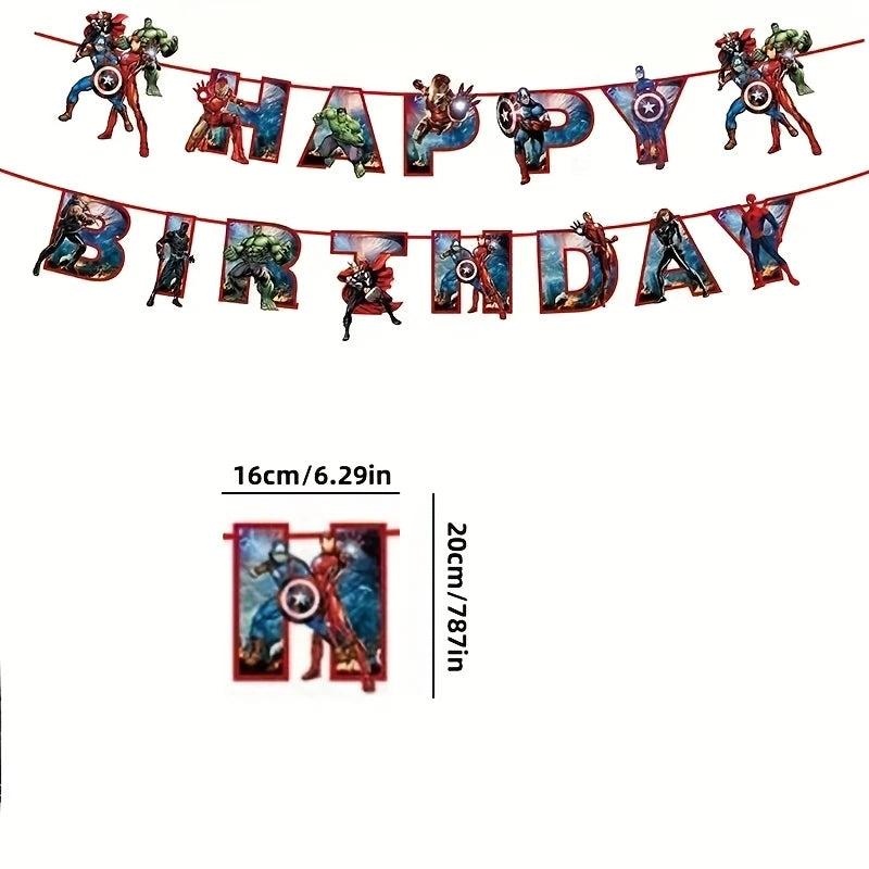 Marvel Avengers Paper Party Banner