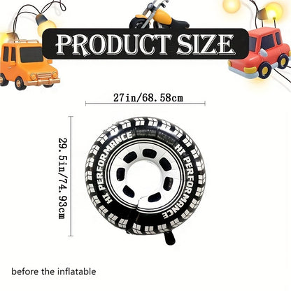 Large Car Tire Foil Balloons Pack of 5