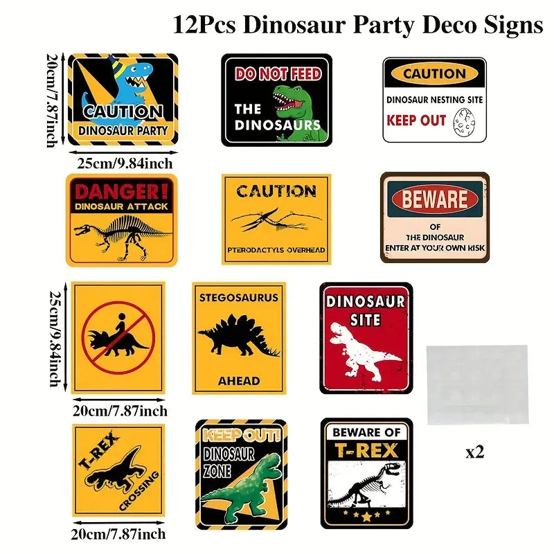 Dinosaur Party Decorations Dinosaur Zone Wall Decor