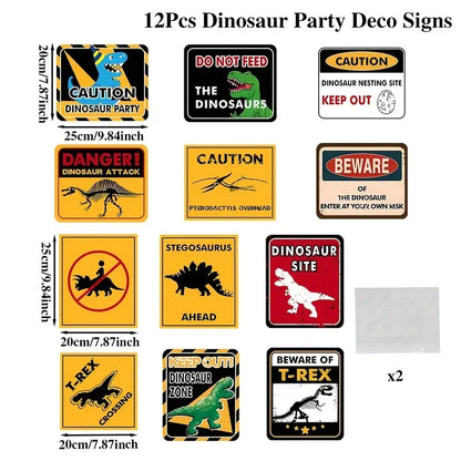 Dinosaur Party Decorations Dinosaur Zone Wall Decor