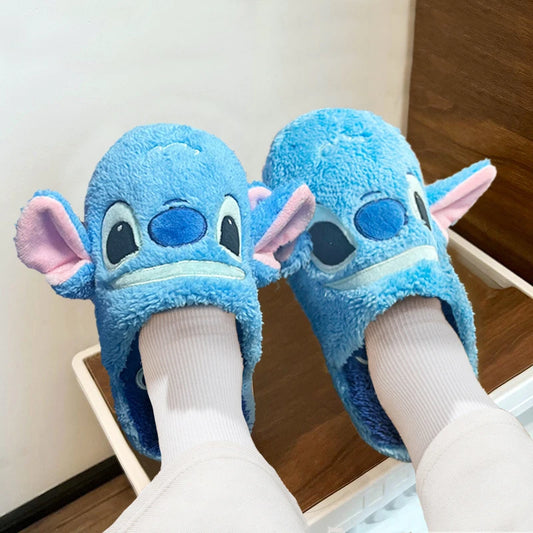 Stitch Winter Plush Slippers