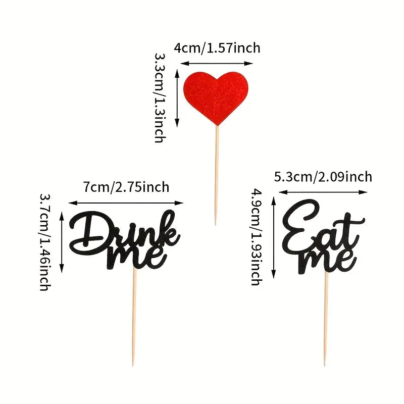 Wonderland Cupcake Toppers pack of 24