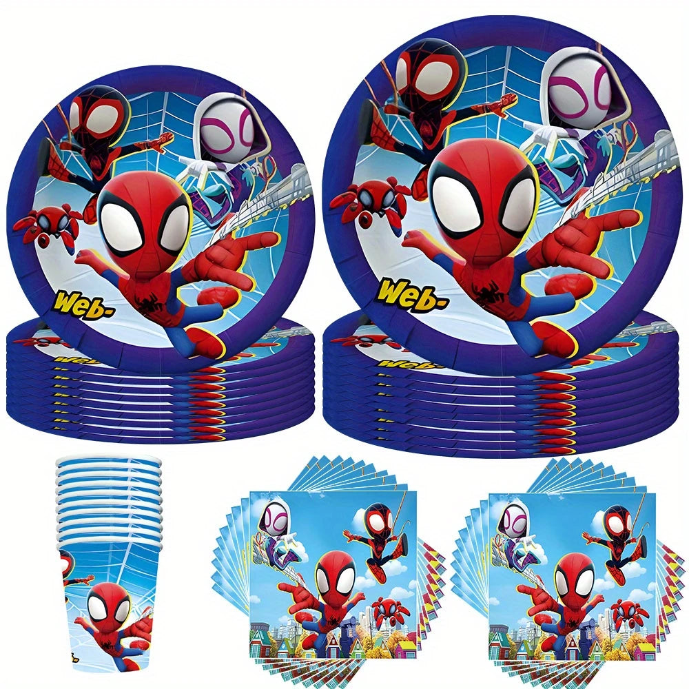 Spidey and Friends Tableware Set for 10 Guests