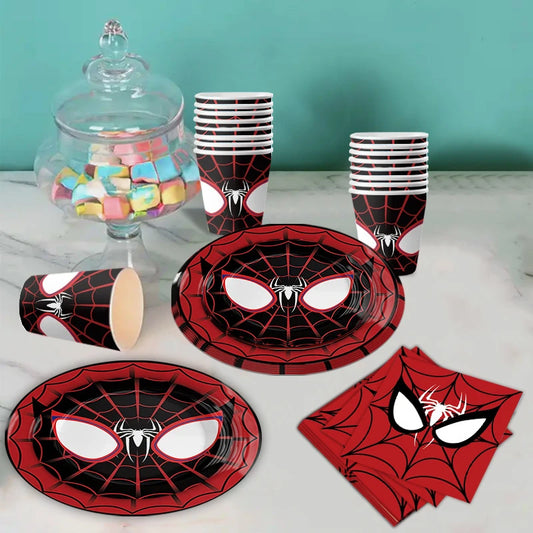 Spiderman Tableware Set for 10 Guests