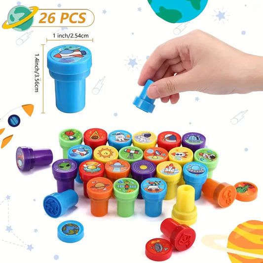 Galaxy Space Stamp Favors Pack of 26