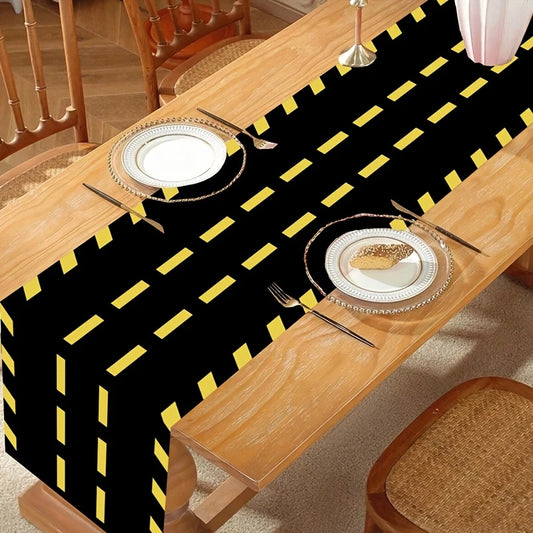 Road Polyester Table Runner