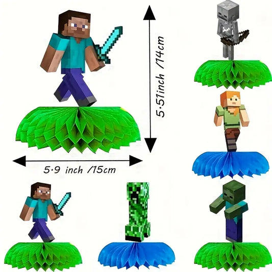 Minecraft Honeycomb Table Decor Pack of 5