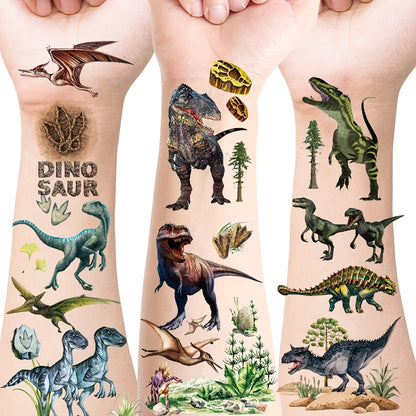 Realistic Dinosaur Temporary Tattoos 12 Sheets