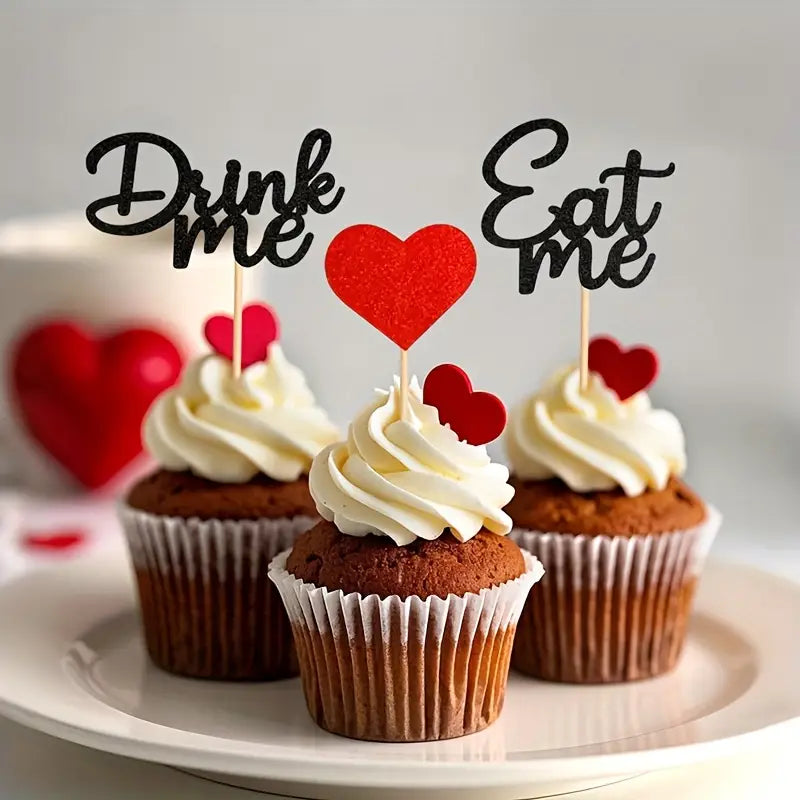 Wonderland Cupcake Toppers pack of 24