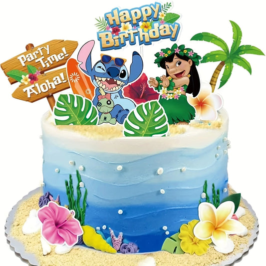 Lilo and Stitch Cake Toppers Pack of 12