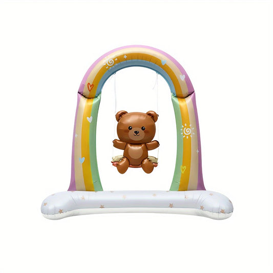 3D Standing Swing Bear Foil Balloon