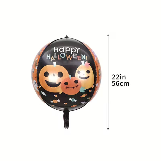 Halloween 4D Foil Balloons Pack of 6