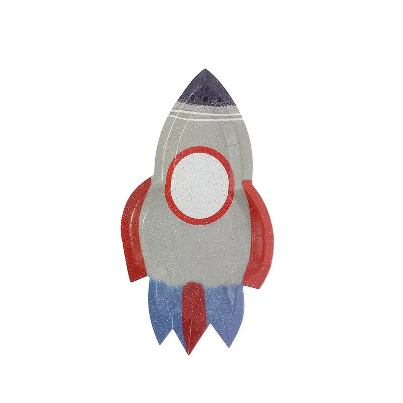 Rocket Ship Paper Plates Pack of 10