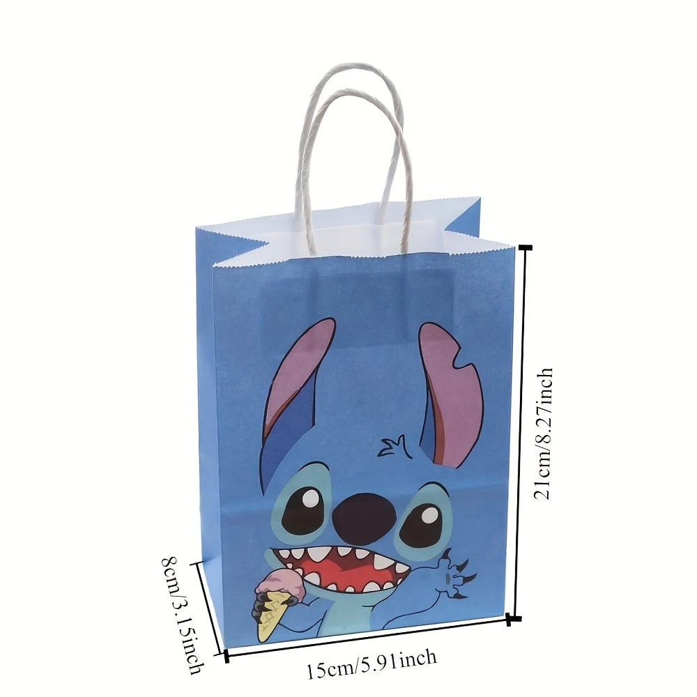 Stitch and Angel Kraft Paper Party Bags Pack of 12
