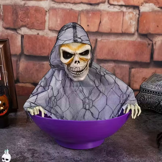 Grey Ghost Candy Bowl Animatronic