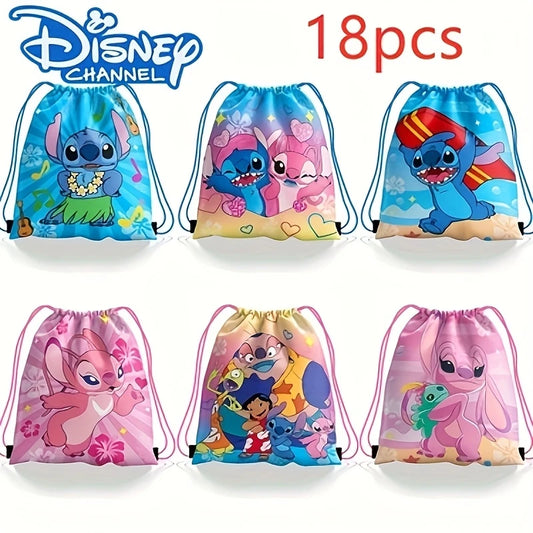 Stitch & Lilo Drawstring Bags Pack of 18