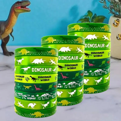 Dinosaur silicone bracelets Pack of 12