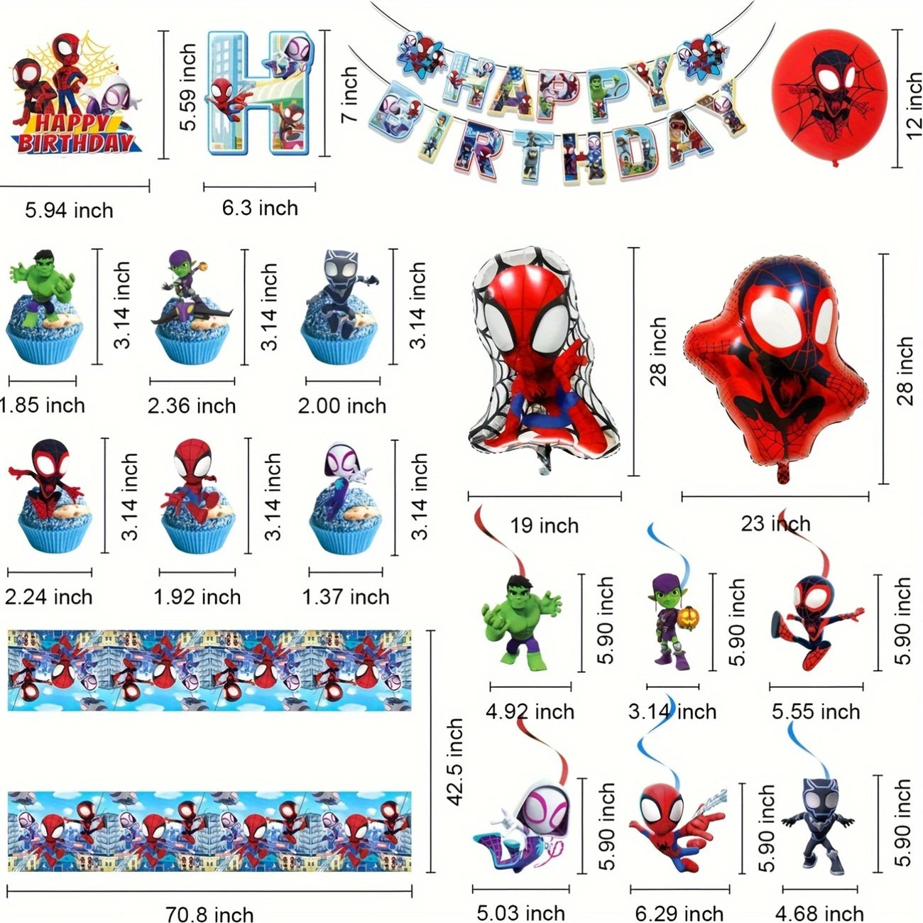 Spidey and Friends Party Decor Kit