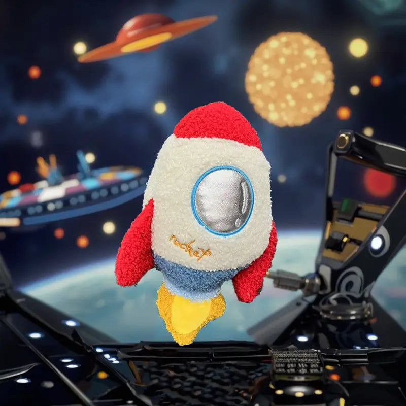 Rocket Shaped Plush Toy