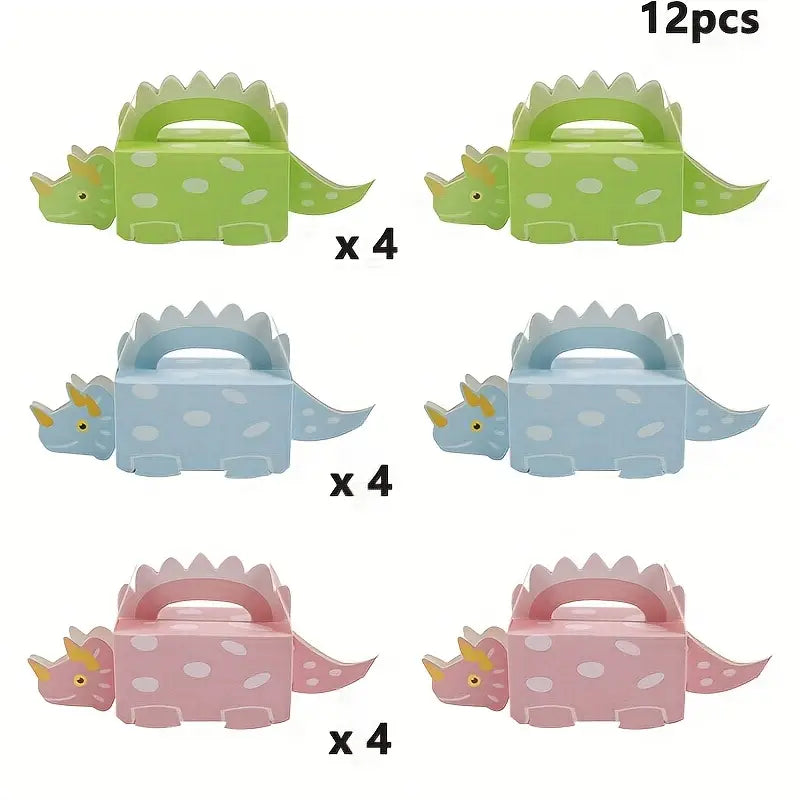 Dinosaur Theme Mini Favor Boxes Pack of 12