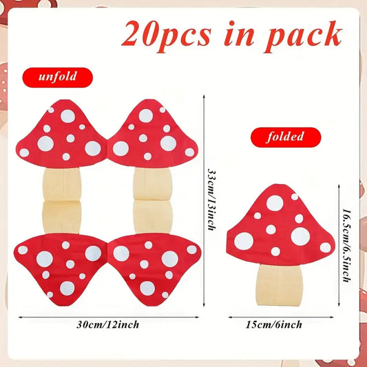 Mushroom Paper Napkins Pack of 20