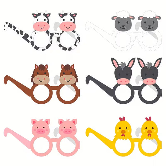 Farm-Themed Paper Glasses Pack of 6