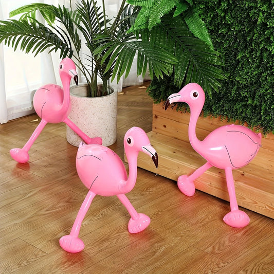 Inflatable Realistic Pink Flamingos Pack of 3