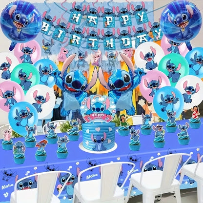Stitch Themed Birthday Party Decor Set