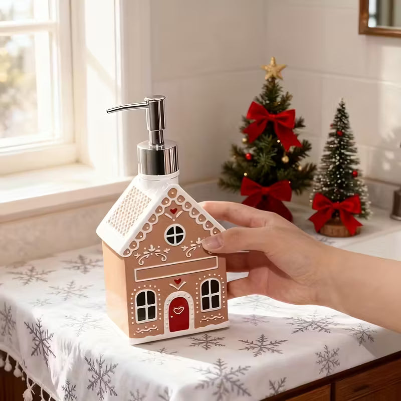 Christmas Gingerbread House Soap Dispenser