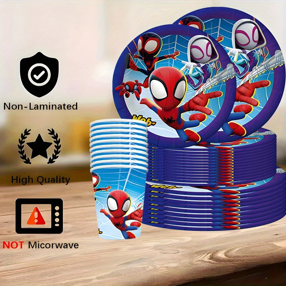 Spidey and Friends Tableware Set for 10 Guests