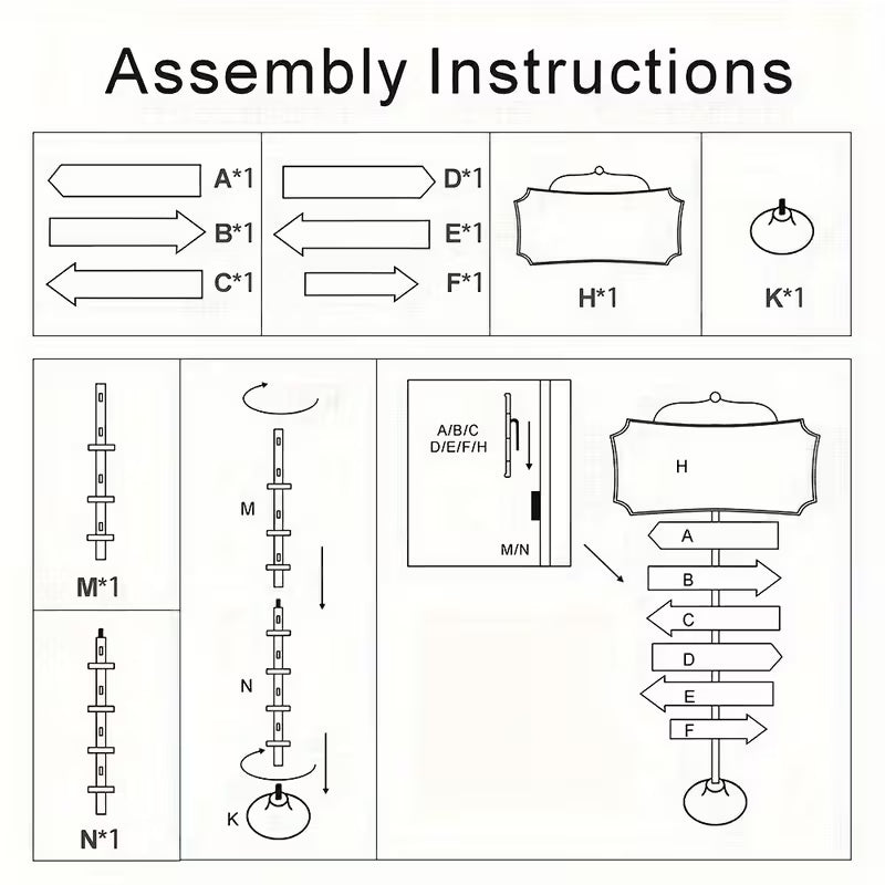 Rustic Red Claus Bakery North Pole Candy Cane Sign
