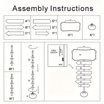 Rustic Red Claus Bakery North Pole Candy Cane Sign